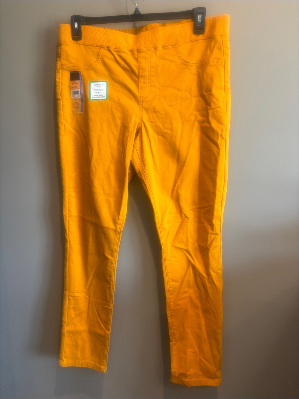 Women’s Yellow Stretch Ponte Leggings - Comfortable Everyday Bottoms